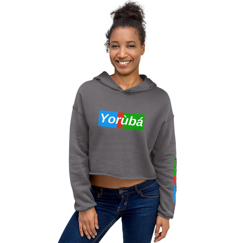 Yorùbá Crop Hoodie