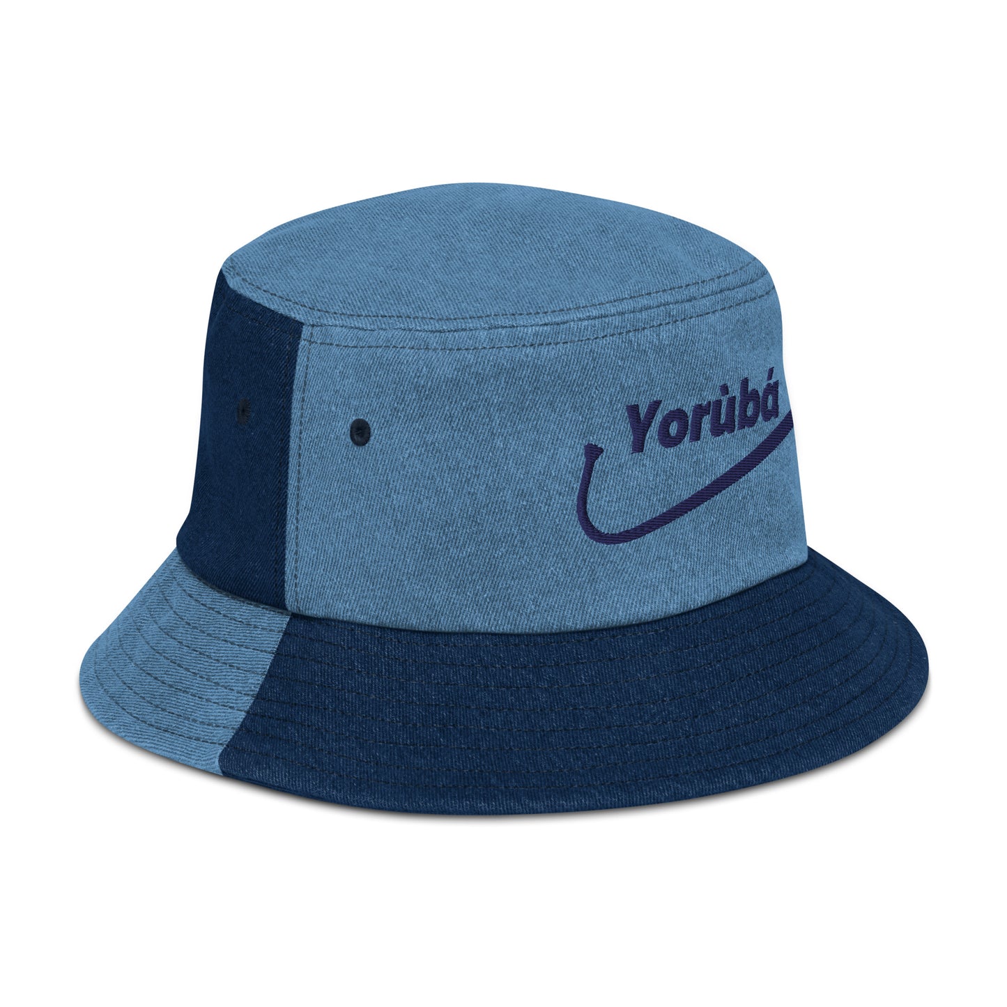 Yorùbá Talks Denim Bucket Hat