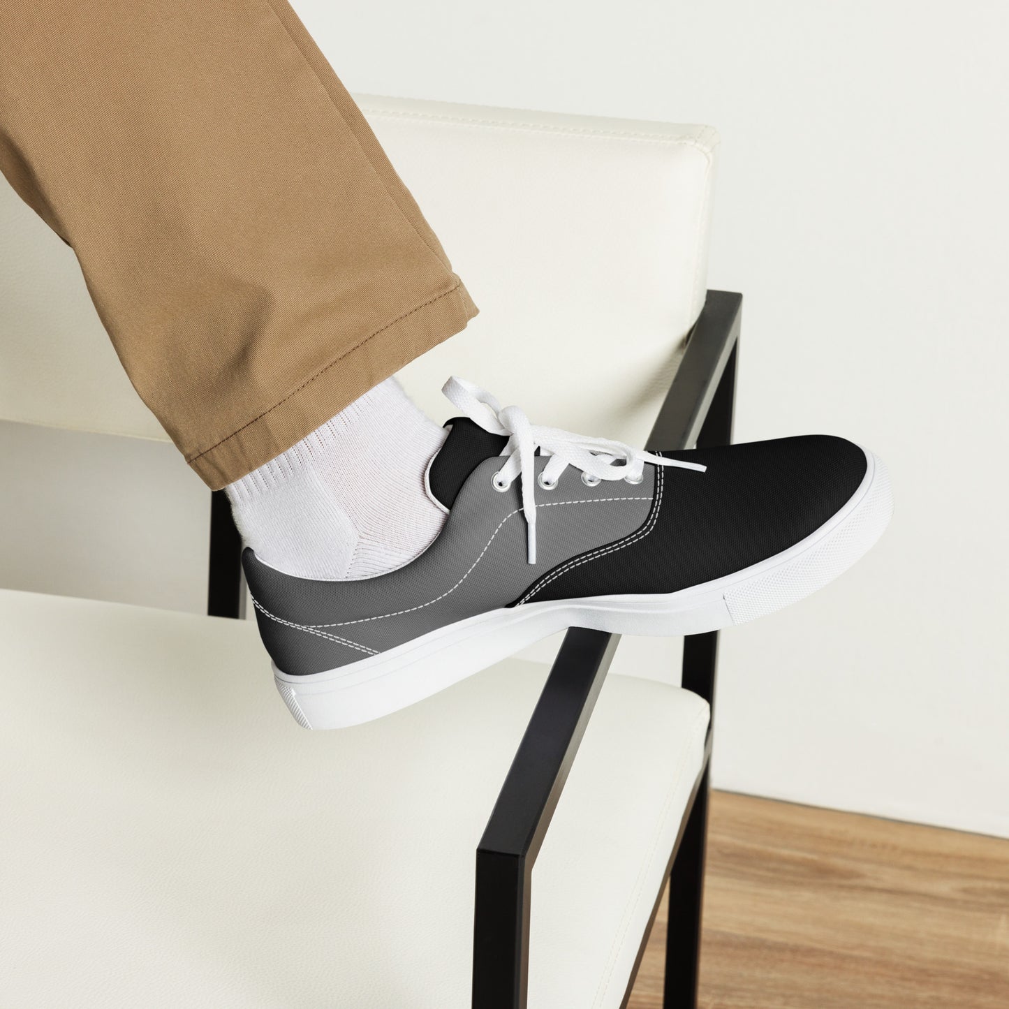 Yorùbá Men’s Lace-up Canvas Shoes