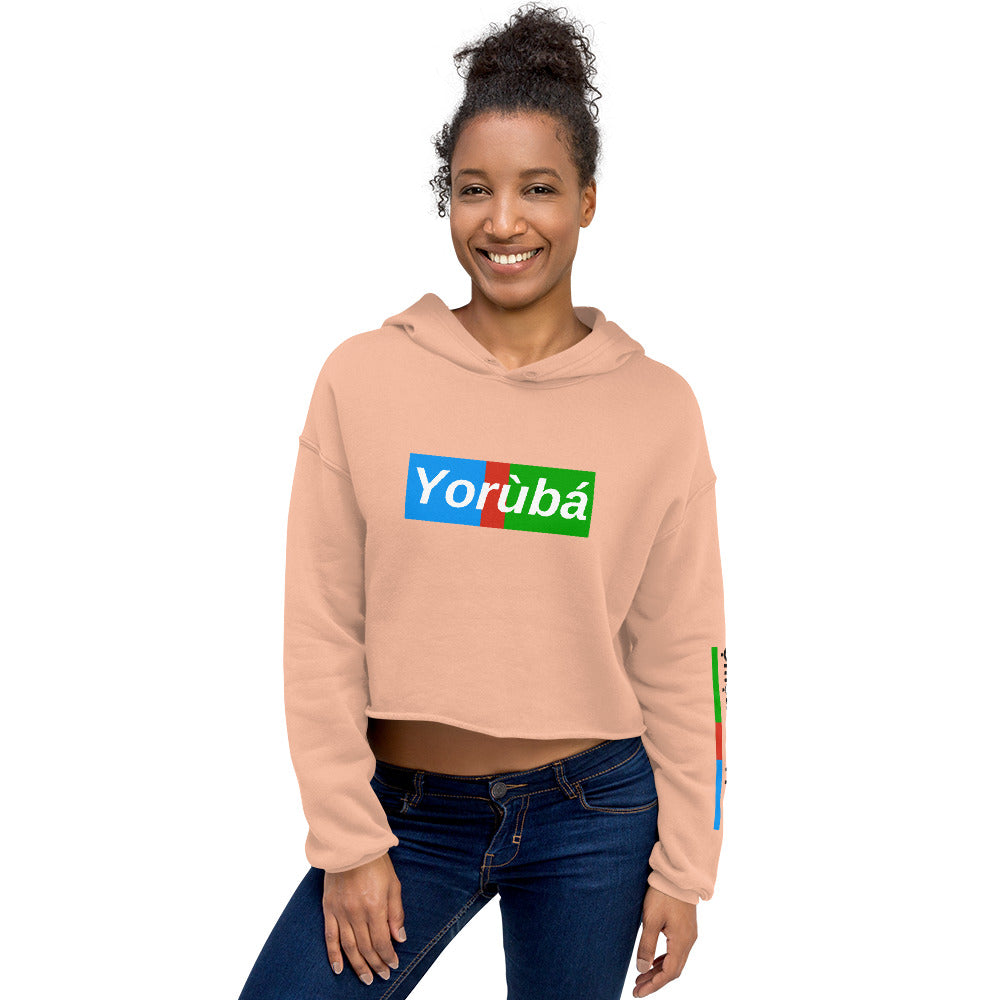 Yorùbá Crop Hoodie